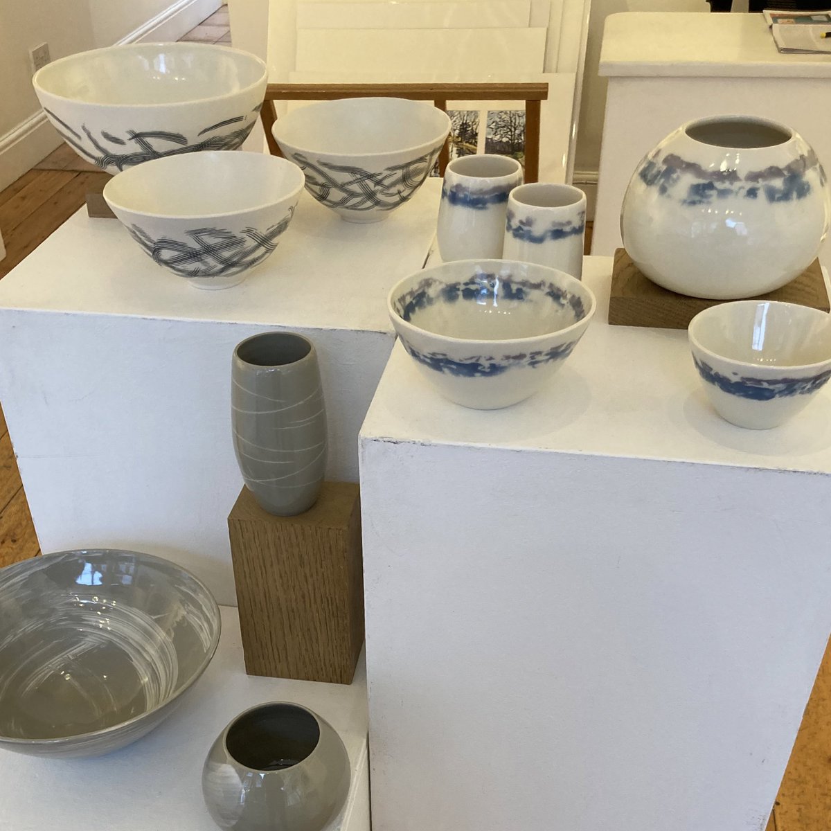 Our final show of 2024 is in full swing..lovely ceramics by Julie Peel here.