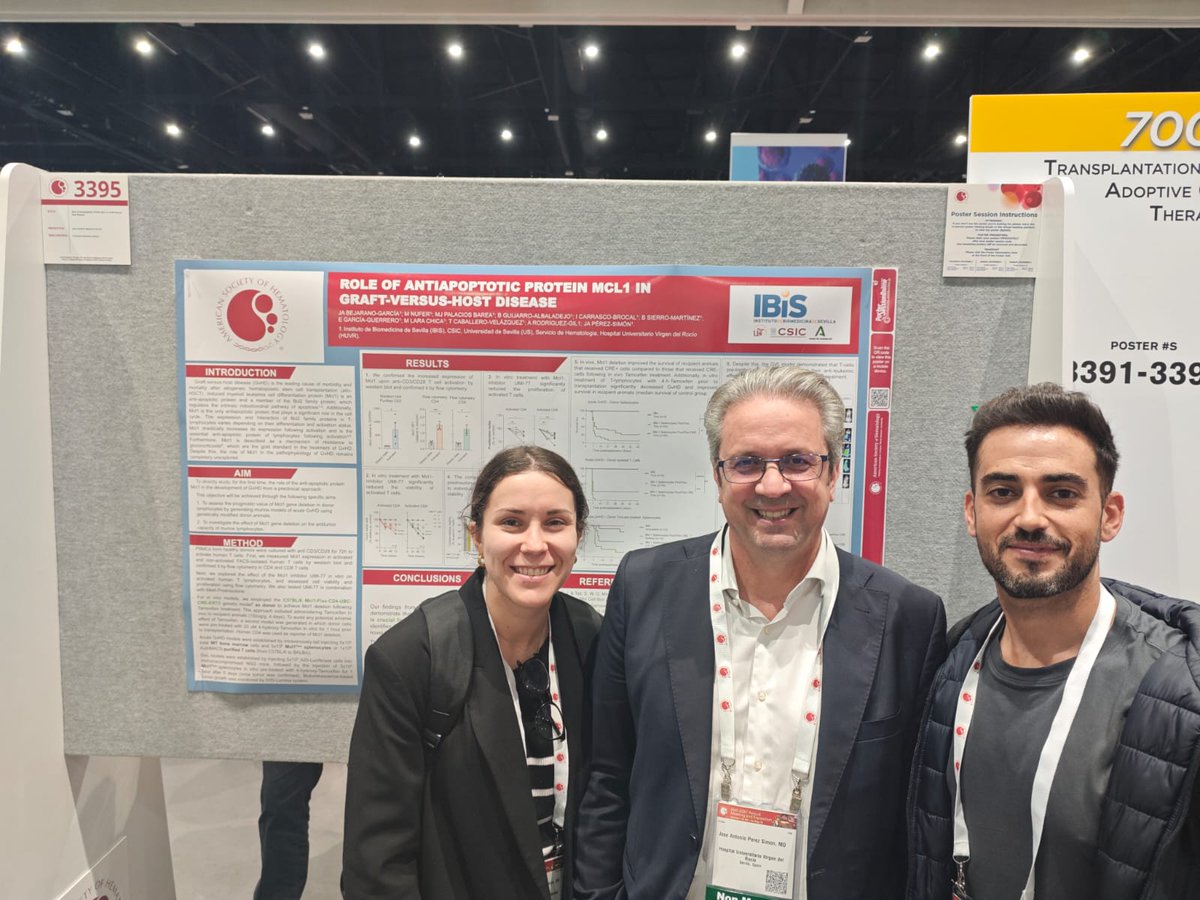 HematoHUVR's tweet image. Otra contribución de nuestros investigadores en el #ASH24 en este caso el estudio del papel de la proteina #Mcl1 en la enfermedad #EICR para buscar potenciales vías terapéuticas!
@HospitalUVRocio @ibis_sevilla @ASH_hematology