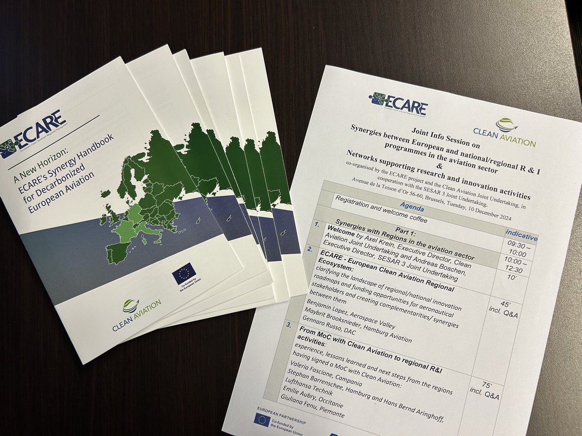 📢 The Joint Info Session on #Synergies between European and national/regional research &amp; innovation programmes in the aviation sector, has officially started 🇧🇪! 🎥 Stay tuned for updates!
#AviationInnovation #Collaboration #CAJU #HorizonEU