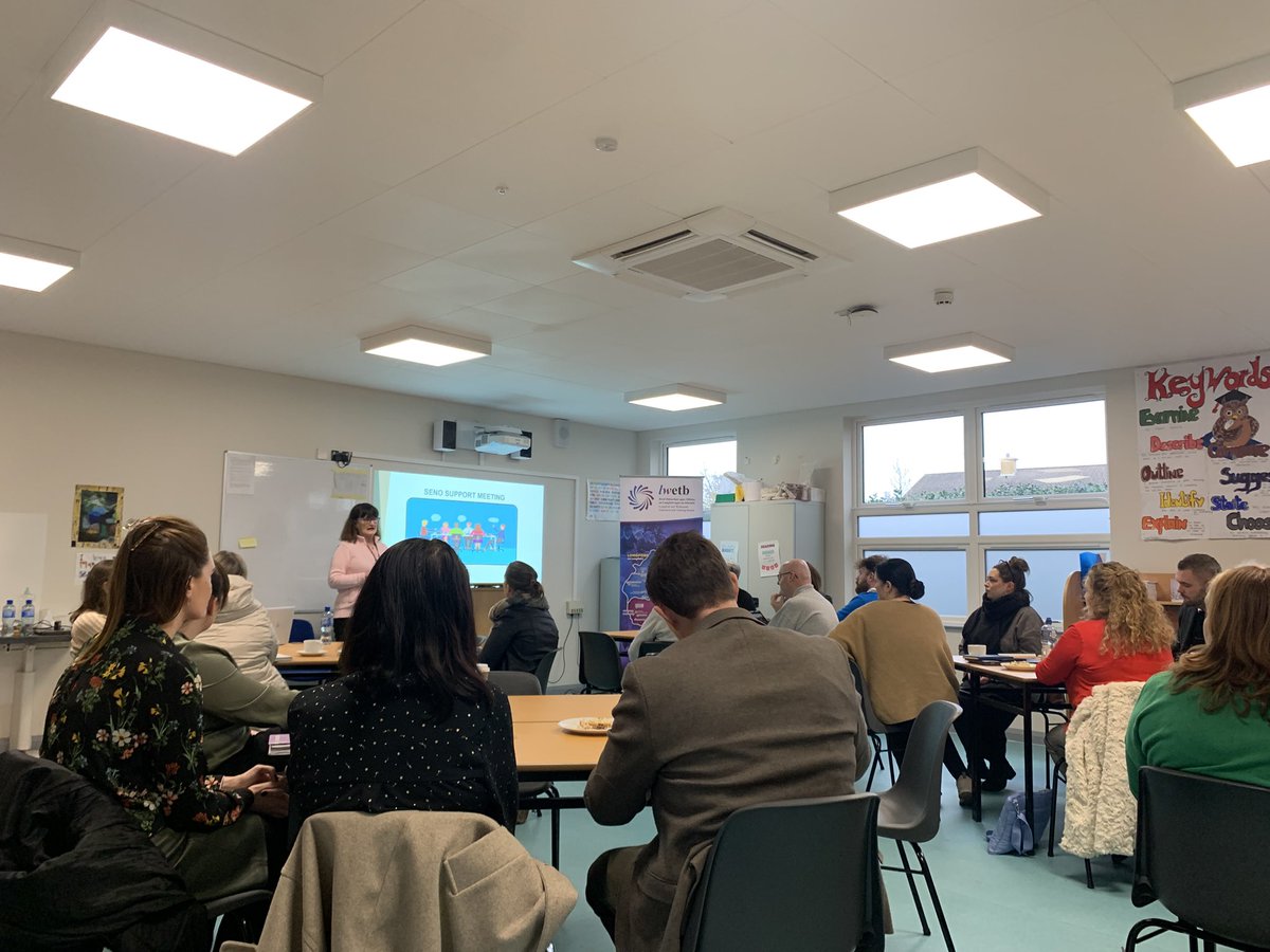 ganlyjohn's tweet photo. Maureen Smith @ncseirl Team Manager Longford Westmeath area presents to School Leaders and Special Education Teachers at the @lw_etb SET Community of practice on the new SNA review process https://t.co/9j4zLaKGoF