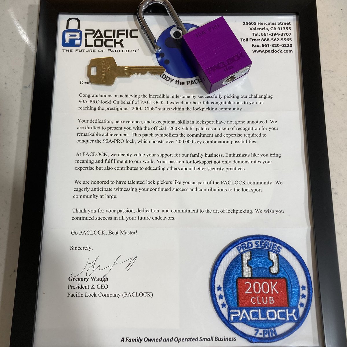 Skadi__Sama's tweet image. Paclock 90-A Pro 200k Club 

#PACLOCK200KCLUB #lockpicking #locksport