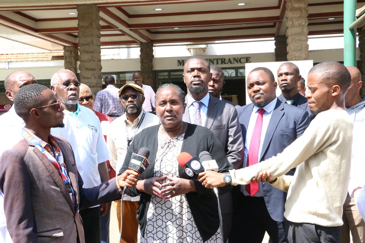 12 days to go for #NationalStrike: 7 days to go for the  #NairobiHospitalstrike. Speaking against being overworked, underpaid, denied study leave and career progression, doctors at Nairobi Hospital demand the IMMEDIATE RESIGNATION of the Chairman, Board of Directors, and CEO...