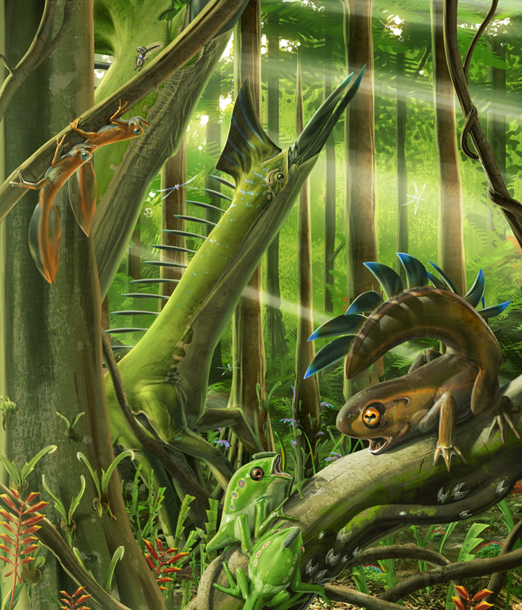 alexriesart's tweet photo. Part of an educational project I collaborated on with Tyler Rhodes; children used evolutionary principles to design their own life-forms, and I then painted a selection of them :) https://t.co/J5Dh2CdMpq