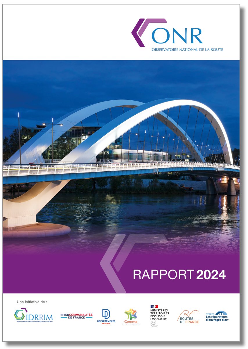 PUBLICATION #ONR_IDRRIM | 

📌Découvrez le rapport de l’Observatoire National de la Route 2024 publié par l’<a href="/IDRRIM/">IDRRIM</a> : État, 69 départements &amp; 7 métropoles participantes.  

👉À consulter ici : idrrim.com/ONR/ 

#Chaussées #OA #CollTerr #IDRRIM #EntretienRoutier #Routes