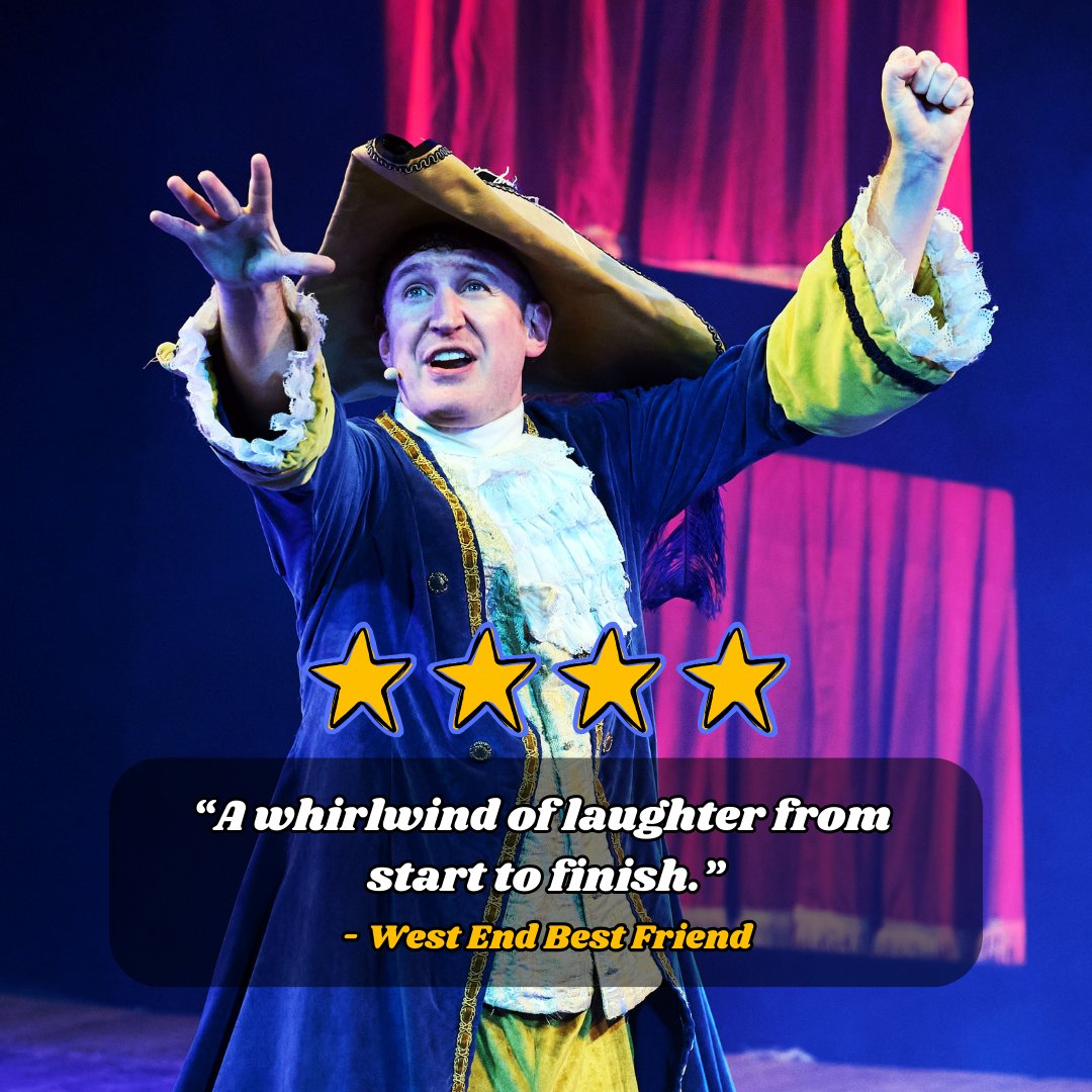 Huzzah for him! (Huzzah!) The critics are loving Potted Panto! A big thank you to <a href="/WESTENDBF/">West End Best Friend</a> for this lovely four star review! ⭐️⭐️⭐️⭐️

Get your tickets now to make sure you don't miss the chance to see this "whirlwind of laughter". Link in our bio!

📷Geraint Lewis