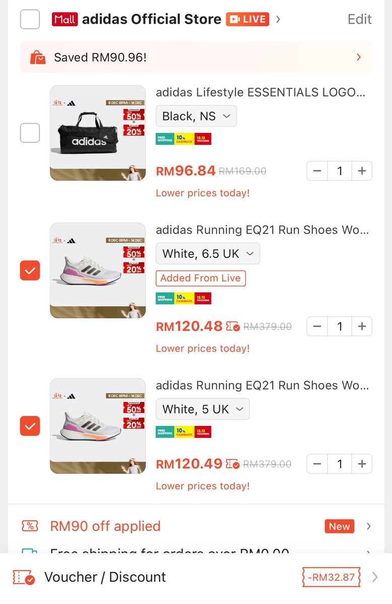 Sumpah beli kasut rah shopee murah gila
Rah official store gik ya nasib sik jadi beli rah mall marek 😭 nak beli sigek jak tek dah kira murah. Skali try checkout 2 yarabi lebeh dari 50% ngek 😭mena ngansa kawan suroh beli juak hehehe s.shopee.com.my/9KRV2Xj41R