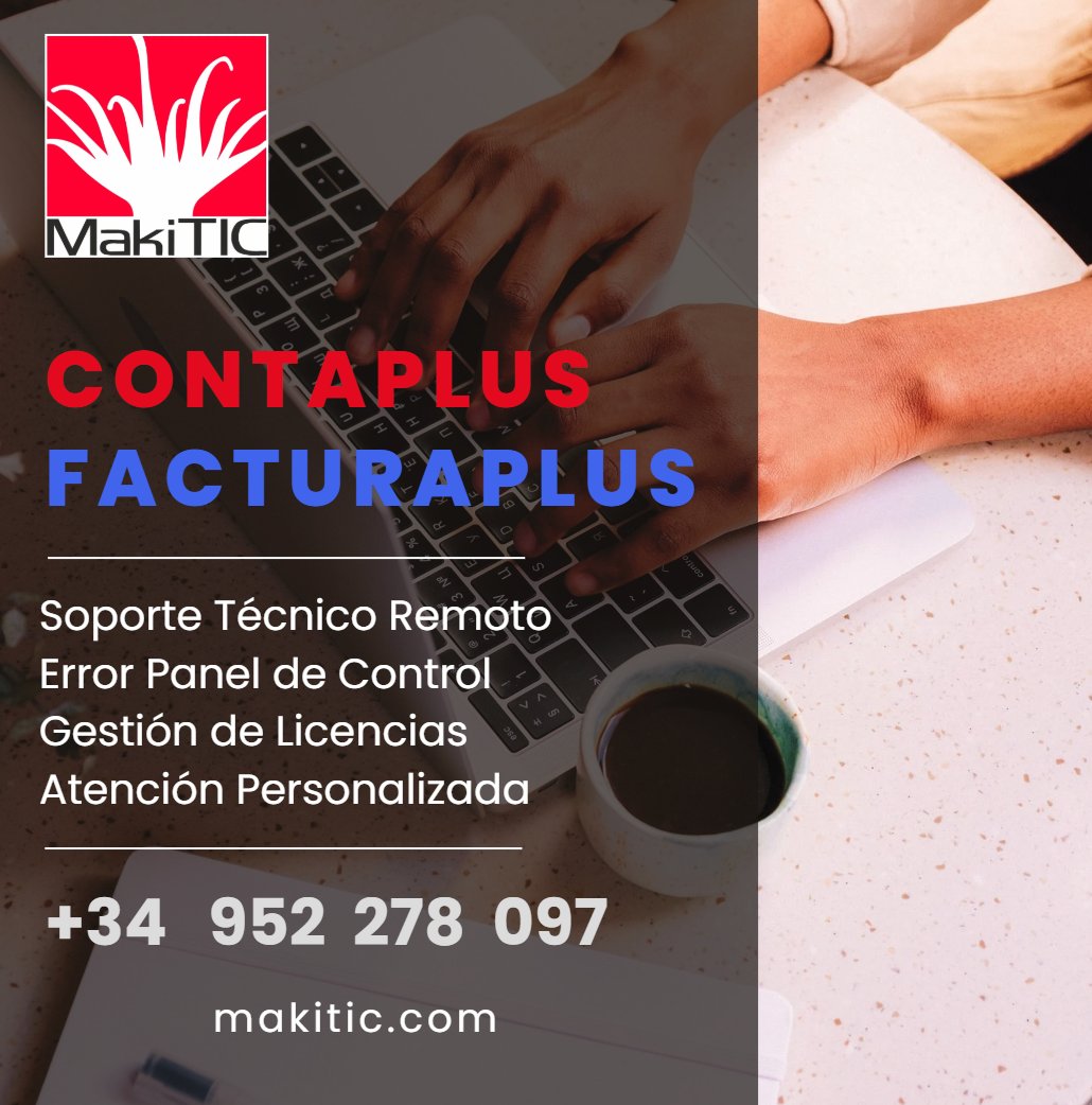 Maki_TIC's tweet photo. ⚠️ Aún usas #ContaPlus o #FacturaPlus !! ⚠️ ❌
Incompatibilidad con la Factura Electrónica, Falta de Actualizaciones y Problemas de Integración.
¡Es hora de migrar a Sage 50! 📞 604 462 474
#Sage50 #MakiTIC #MigraciónDeDatos #FacturaElectrónica #LEYCREACRECE https://t.co/8XMfCyZiuH