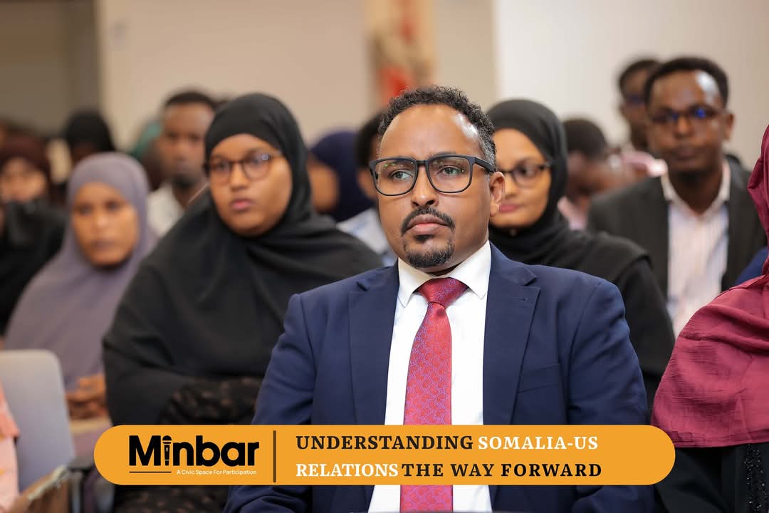 KJimale's tweet photo. Pleasure to have participated in the town hall civic engagement session of @minbarSpace with Amb. Richard H Riley of @US2Somalia.
#Somalia must focus on its internal politics to succeed but also should be able to count on the support of its friends.
#MinbarTalks
#MinbarUSSomalia https://t.co/CwYrgXX8eY