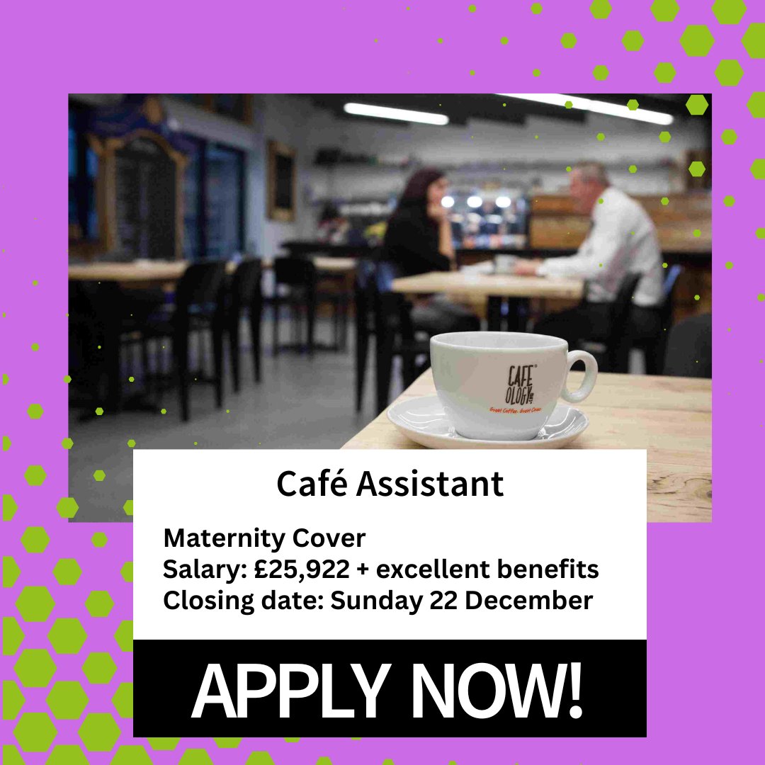 We have an exciting job opportunity for a Café Assistant (cover Maternity Leave) to join our small team. You will need to have experience of working in a café environment and have a commitment to excellent customer service. Click the link to apply ➡ bit.ly/3OPEhd8