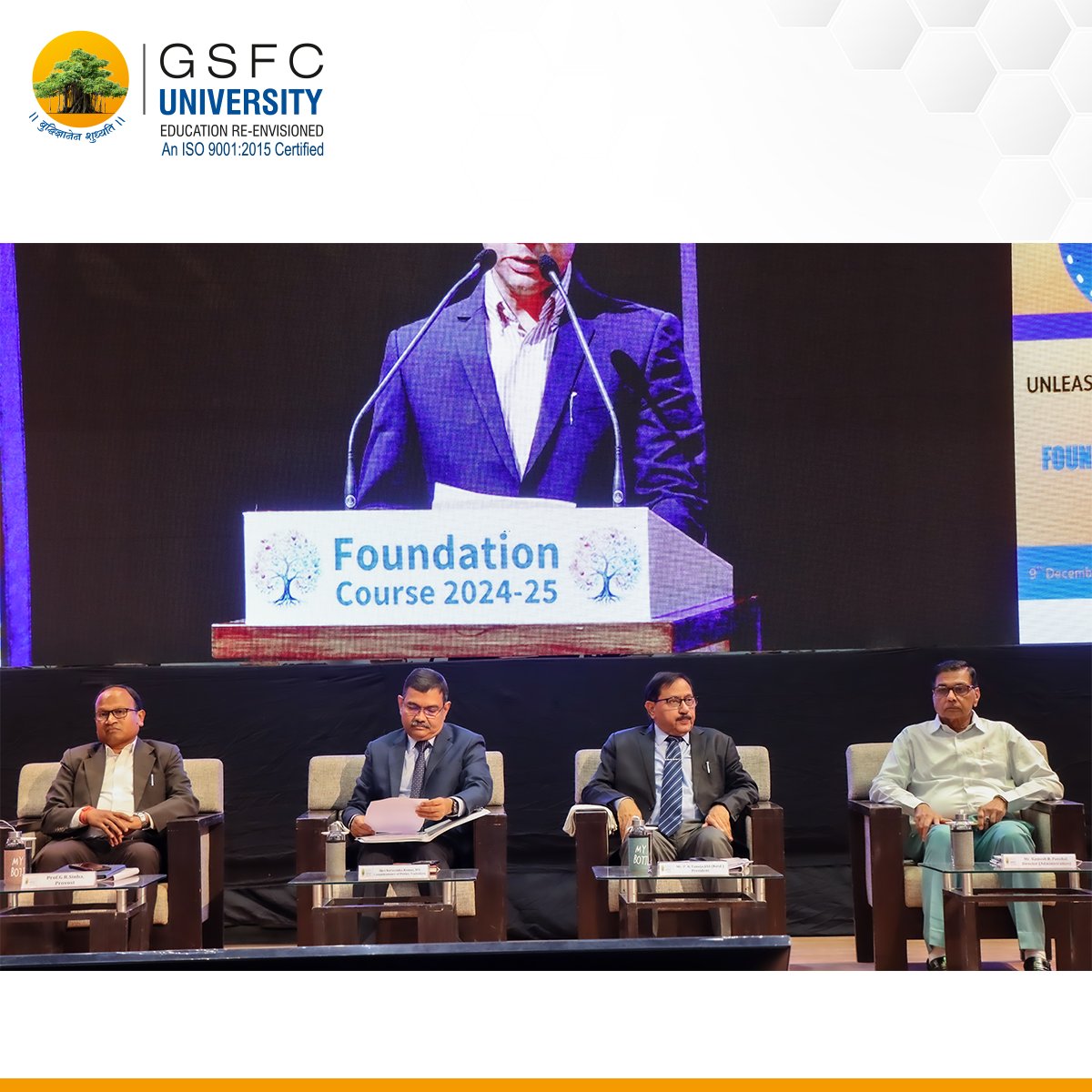 GSFCUniversity's tweet photo. The 7th Foundation Course commenced with great zeal, unleashing the true hues of our students. The inaugural program began with the blessings of our Provost, Prof. G R Sinha.
#Broadcast
#FC 2024-25
#HolisticGrowth
#SmartCityWatch
#InnovativePolicing
#empoweringyouth
#ColorsofLife https://t.co/8PurOAnWZM