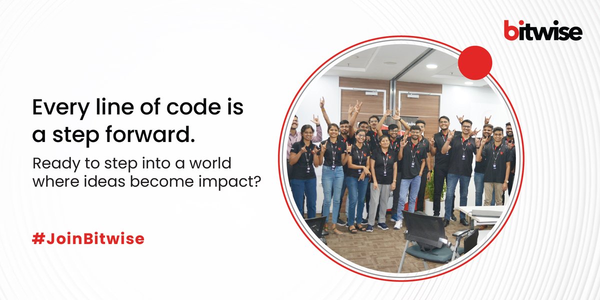 Bitwise_Updates's tweet image. At #Bitwise, ideas evolve into solutions that drive change, create meaningful impact, and shape industries. Ready to step into a world where innovation meets purpose? 
Explore opportunities here: bit.ly/3Vxhqqx
#JoinBitwise