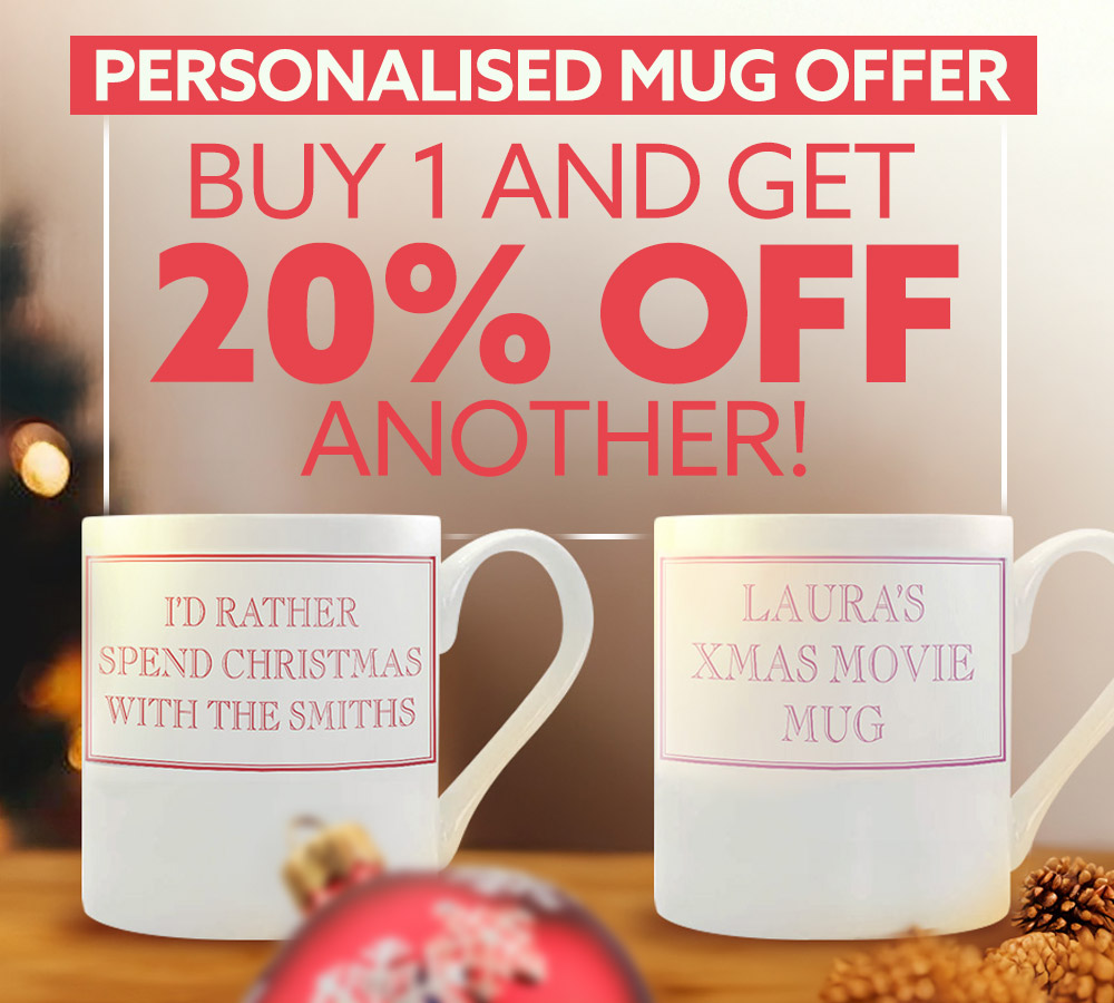 Christmas shopping made easy with Stubbs Mugs!

Buy one personalised mug and get 20% off another. For a limited time only.

Visit stubbsmugs.co.uk to place your order.

#BoneChina #BoneChinaMug #Personalised #PersonalisedGift #Gifts #Christmas #ChristmasShopping