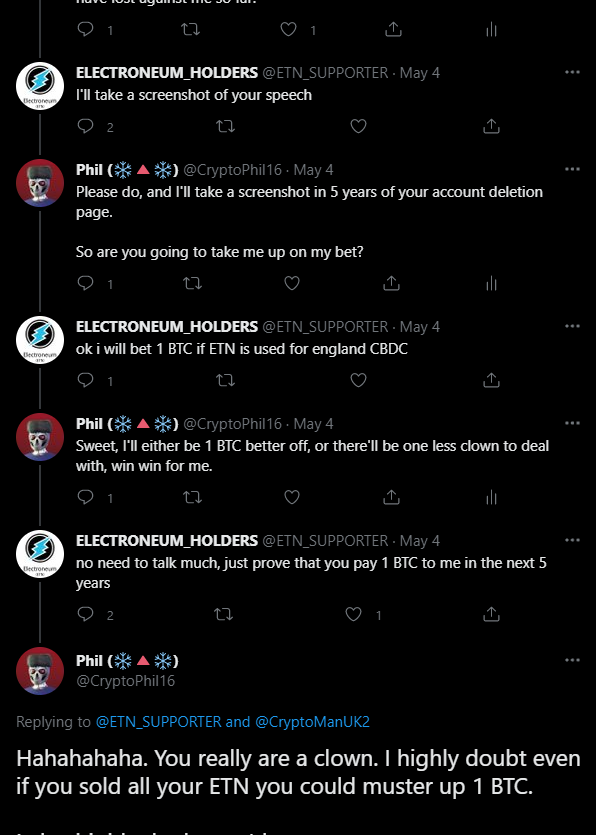 CryptoPhil16's tweet photo. @ETN_SUPPORTER @majoroftelegram @durov Talking of scammers, where's my 1BTC? https://t.co/pXWv4Mvsb6