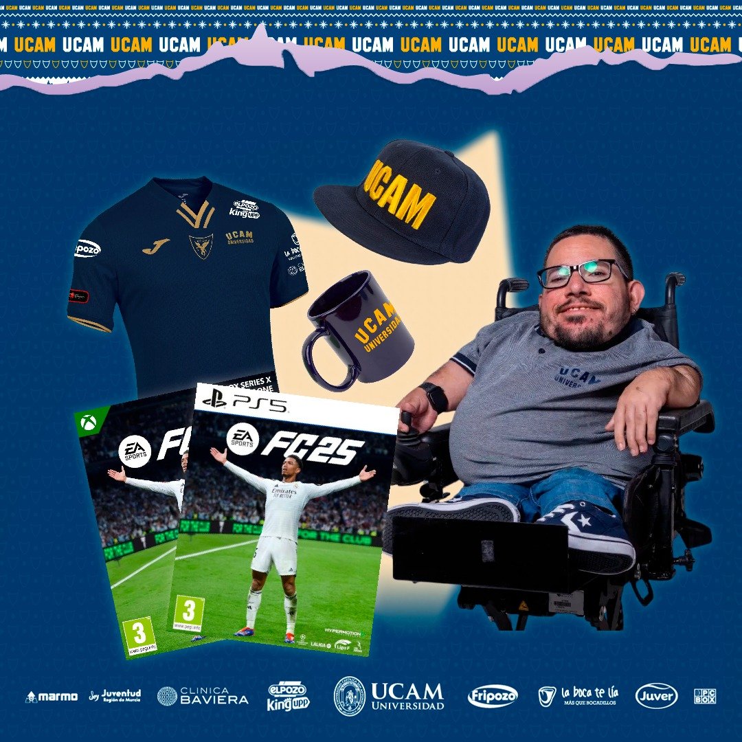 🎁SORTEO #UCAMenAdviento DIA 10🎁

PREMIOS:✅
⚽️Un juego o de Playstation o de Xbox de EAFC25
🧥🧢PACK UCAM gorra, taza y camiseta oficial del club

REQUISITOS ✅:
✅Seguirme a mi y a <a href="/UCAM_esports/">UCAM Esports</a> 
✅RT

📅Valido hasta el dia 13!

(Solo válido para envío en España)
