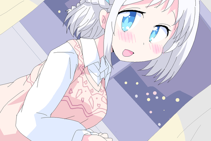 センパイといっしょにケーキを食べたり冬おすすめのアニメをみたり… 