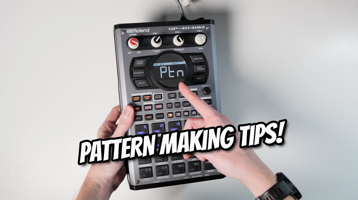 If you want to level up in MK2 pattern mode, check out my latest video where I do a round-up of some powerful features and tips! youtu.be/6_YP7NSf5Nk #sp404mk2
