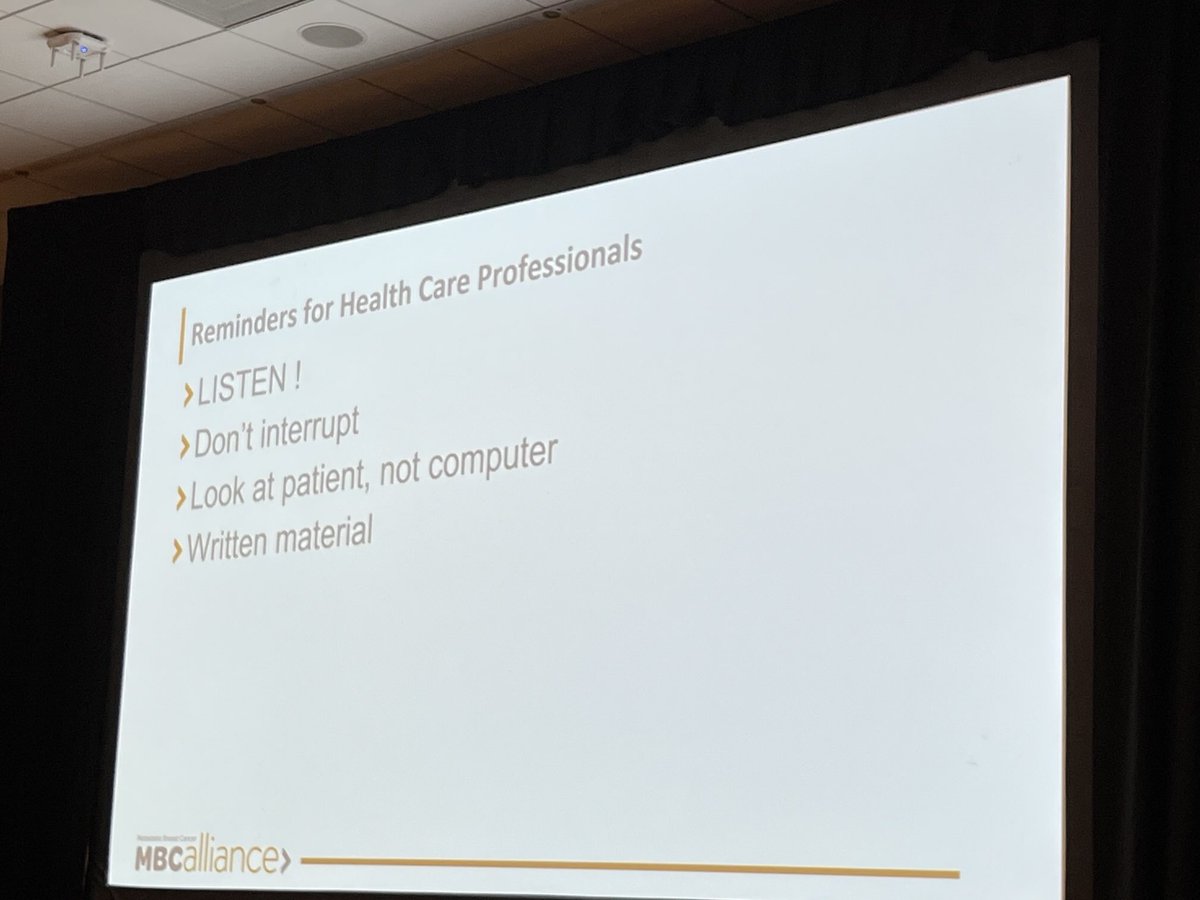 JaniceTNBCmets's tweet photo. Kicking off #SABCS24 w/ imp topics, communicating a MBC dx with pts, disease progression & prognosis, about #clinicaltrials. The Do’s & Don’ts.
#metastaticbreastcancer
#AdvancedBC
#bcsm
@SABCSSanAntonio
@mbcalliance
@ABCGlobalAll https://t.co/1czW1FFivu