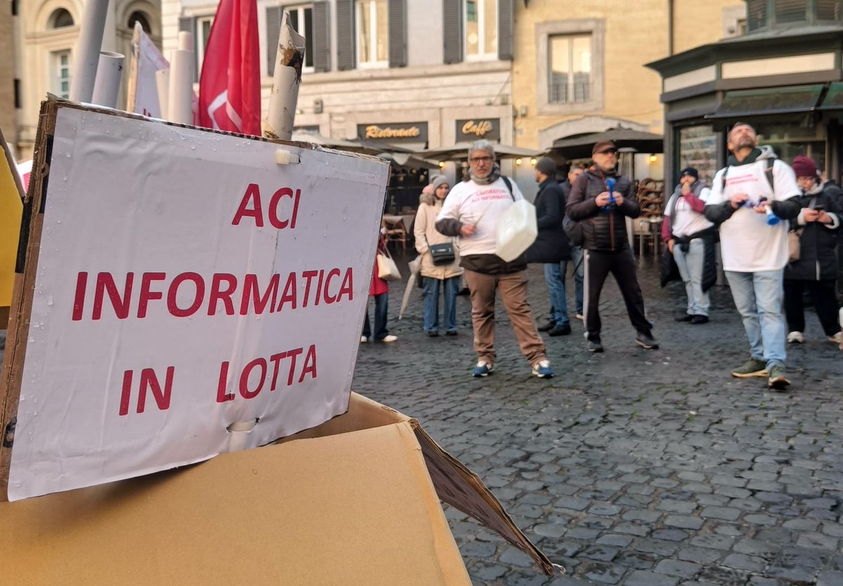 Autorganizzati's tweet photo. Comunicato stampa 10 dicembre 2024
Le lavoratrici e i lavoratori di ACI Informatica anche oggi 10/12/2024 sono stati in piazza a tutela dei propri posti di lavoro e del servizio pubblico....
https://t.co/KI0K3YsEcc
#leggedistabilita #aciinformatica #autorganizzati #art116 https://t.co/pJvN4eorL9