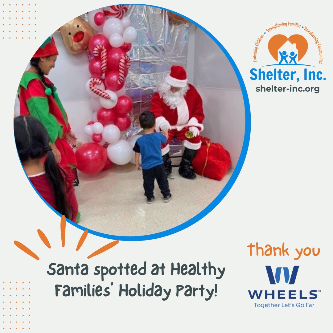 We'd like to give a big thank you to Wheels for their generous donation to our Healthy Families holiday party held last week! Your support of this program and its families means so much to our community. #StrengtheningFamilies 
Learn more: ow.ly/3e3W50UnV8G