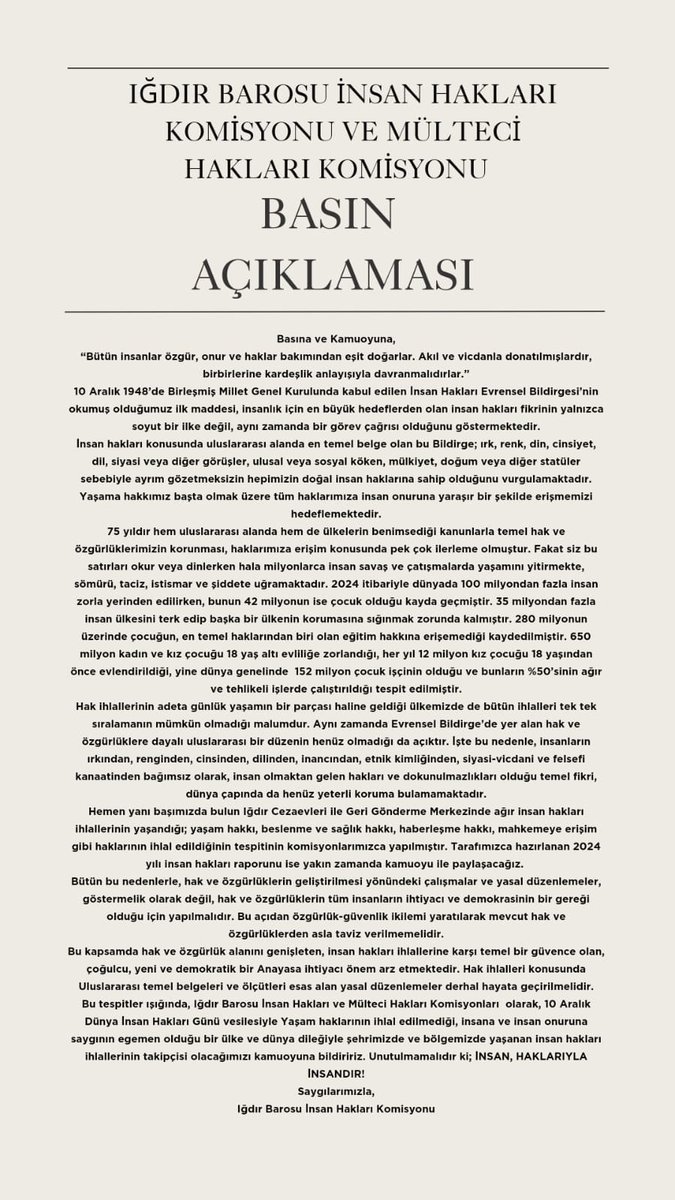 IgdirInsan's tweet photo. #10aralıkdünyainsanhaklarıgünü https://t.co/KcDOAxXDaz