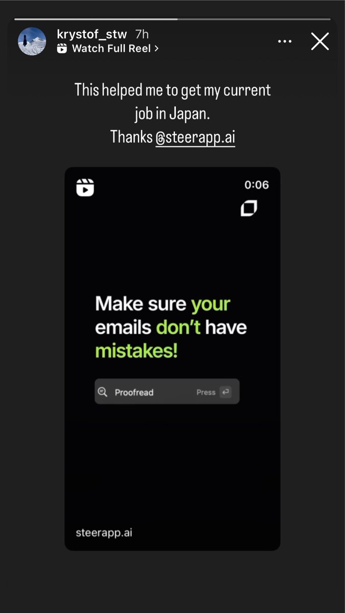 🗣️📢 Steer is helping people land a job!