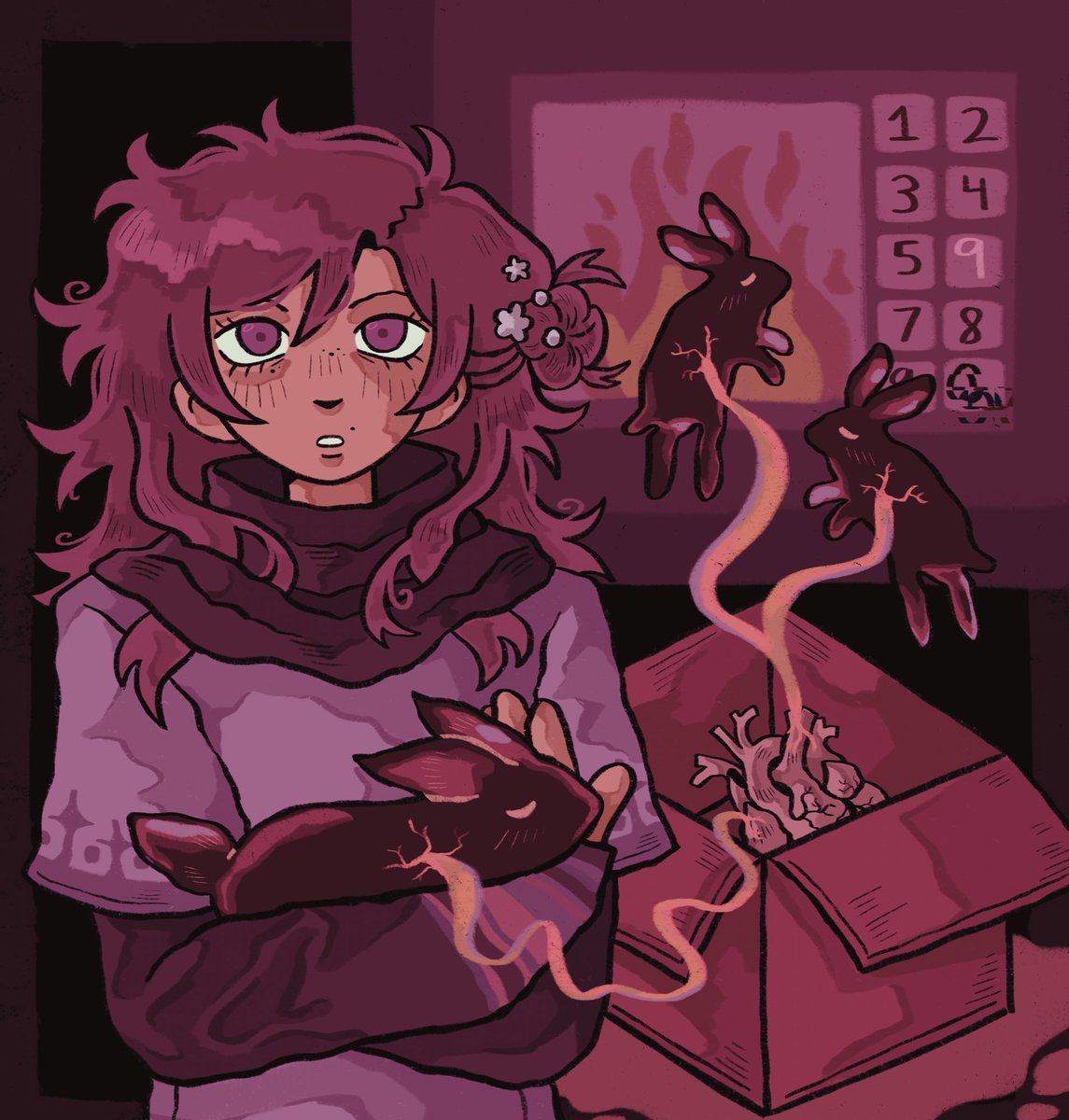 pakutheta's tweet image. i didn’t make any new art so here’s some of my favorites i’ve done for a series that has changed my life……happy anniversary 999 #zeroescape
