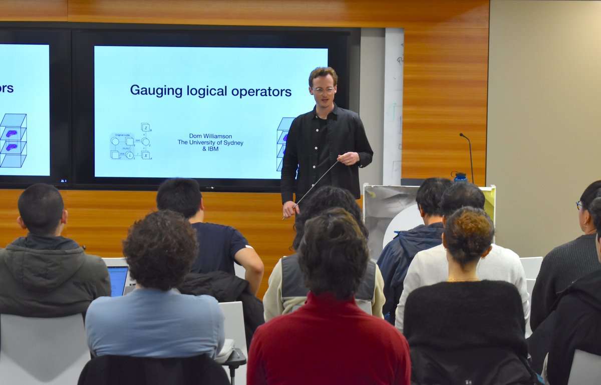 Today, we welcome <a href="/DomJWilliamson/">Dom Williamson</a> from <a href="/IBM/">IBM</a> for a YQI Talk on "low-overhead fault-tolerant quantum computation by gauging logical operators". quantuminstitute.yale.edu/event/yqi-talk…