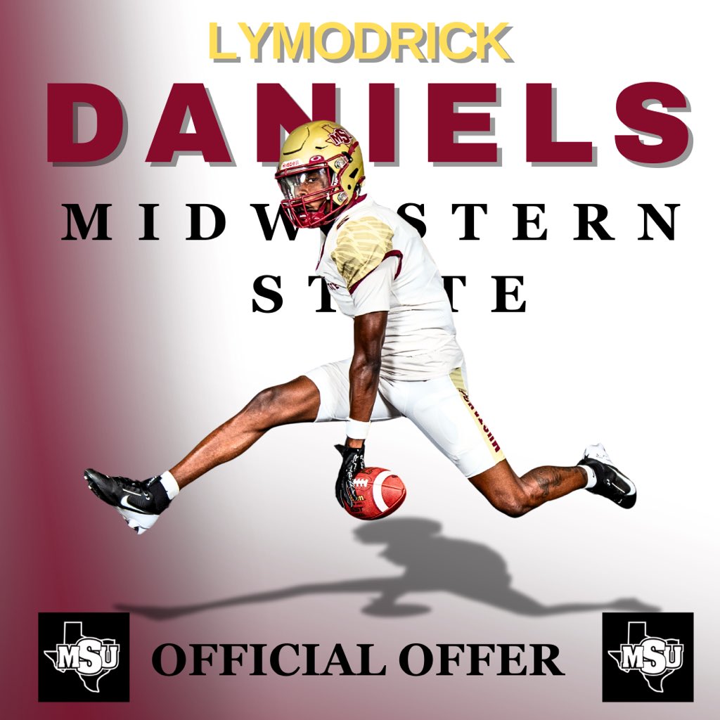 lymodrick1's tweet photo. #AGTG After a great conversation with @GunnTwyner I am blessed receive an offer from @MSUTexasFB !! @CoachDT_TFB @NDNFootball https://t.co/mH1PozWCsv