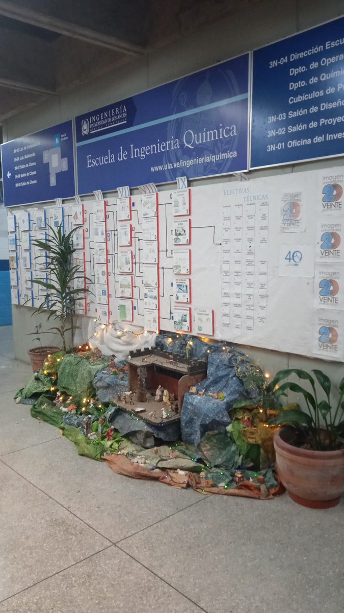 🎄Una tradición que nos une en nuestra <a href="/eiq_ula/">Esc Ing Química ULA</a>, el tradicional pesebre.

#GentedeTrabajo