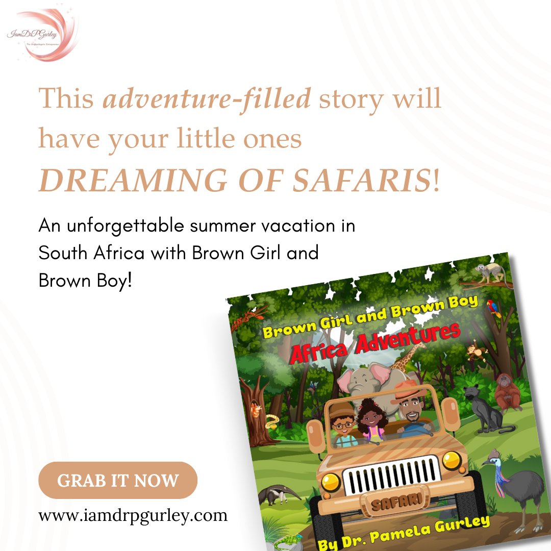 Big adventures for little readers 🦁

Let your kids explore South Africa with Brown Girl and Brown Boy. Stories reflecting their experiences inspire dreams. Representation ignites imagination and confidence.

Buy now! 📗
iamdrpgurley.com
