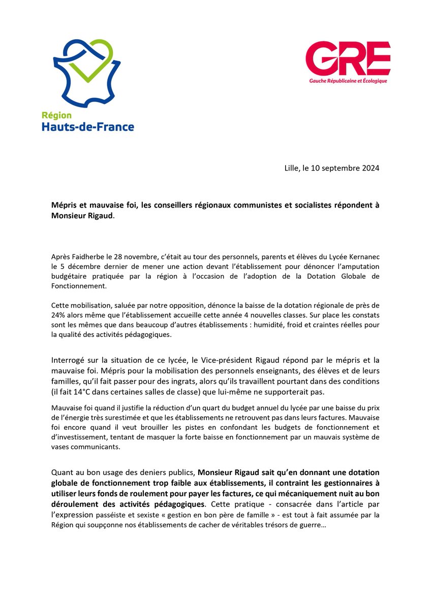 Elu.e.s régionaux communistes en Hauts de France tweet media