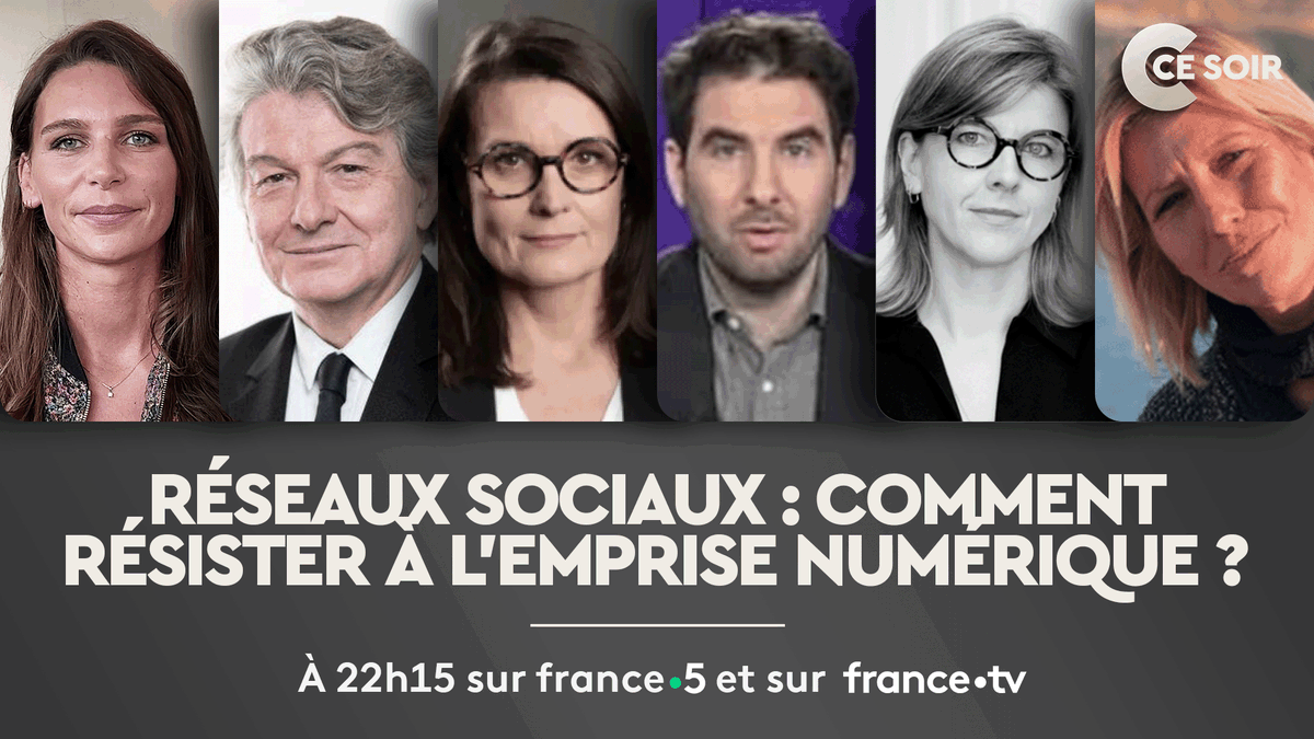 ⏰ 22h15 sur <a href="/FranceTV/">France tv</a>
Avec :
<a href="/ElisaJadot_/">Elisa Jadot</a> réalisatrice
<a href="/ThierryBreton/">Thierry Breton</a> Ancien commissaire européen
<a href="/verobe36/">Veronique Bechu</a> Autrice, commandante de police
<a href="/GrablyR/">Raphael Grably</a> Rédacteur en chef adjoint web BFM Business
Laure Boutron-Marmion, Avocate
Stéphanie Mistre, Membre du collectif Algos Victima