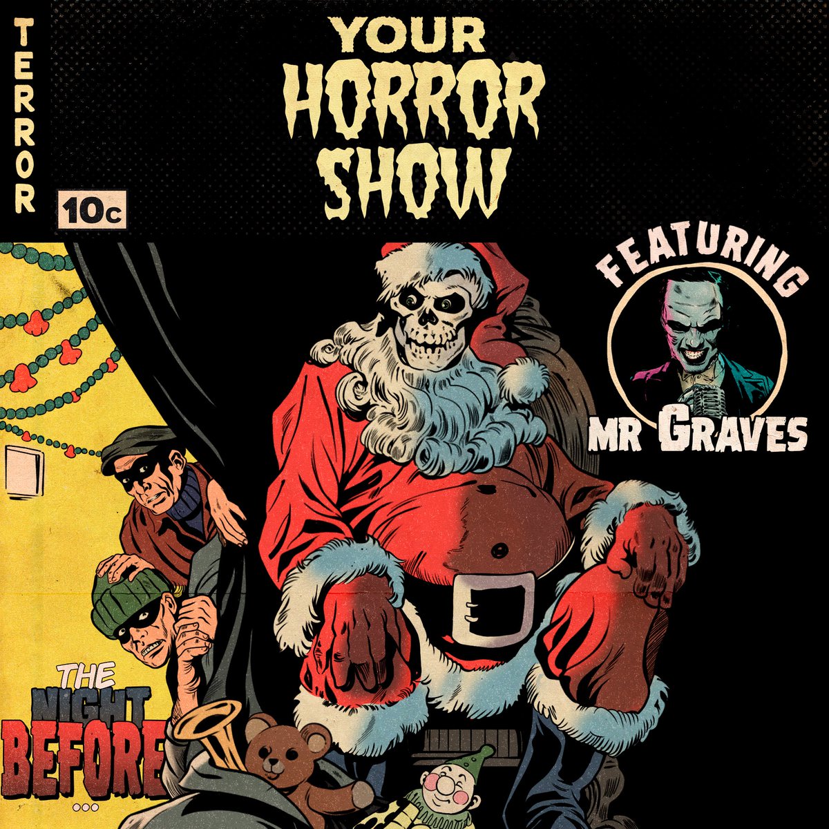 Your Horror Show (@yourhorrorshow) on Twitter photo Our Season 2 Christmas horror finale “The Night Before” is out now 🎄😈
When two small time crooks meet a man claiming to be old Saint Nick, a nightmarish night ensues.
Featuring <a href="/ArthurSBrown/">Art Brown - @ArtBrownVO@union.place</a> Chris Bauso and Matt Ruckstar
Produced by <a href="/GavinBooth/">Gavin Michael Booth</a> Our Season 2 Christmas horror finale “The Night Before” is out now 🎄😈
When two small time crooks meet a man claiming to be old Saint Nick, a nightmarish night ensues.
Featuring <a href="/ArthurSBrown/">Art Brown - @ArtBrownVO@union.place</a> Chris Bauso and Matt Ruckstar
Produced by <a href="/GavinBooth/">Gavin Michael Booth</a>