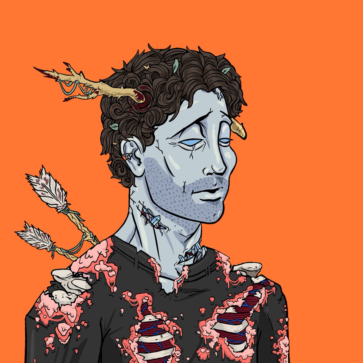 I used some of my Magic Eden $ME drop to pick up this BTC DeGod by <a href="/DeGodsNFT/">DeGods</a>. A couple of years ago they were almost 1 BTC each.  This is my new PFP and I'm happy to be part of the DeGod family.
