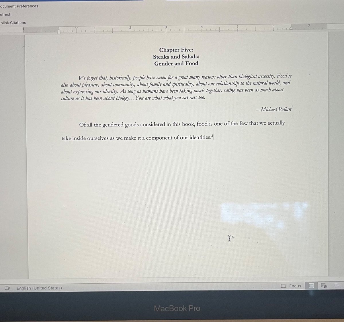 Next up is food and gender 🥩🥗