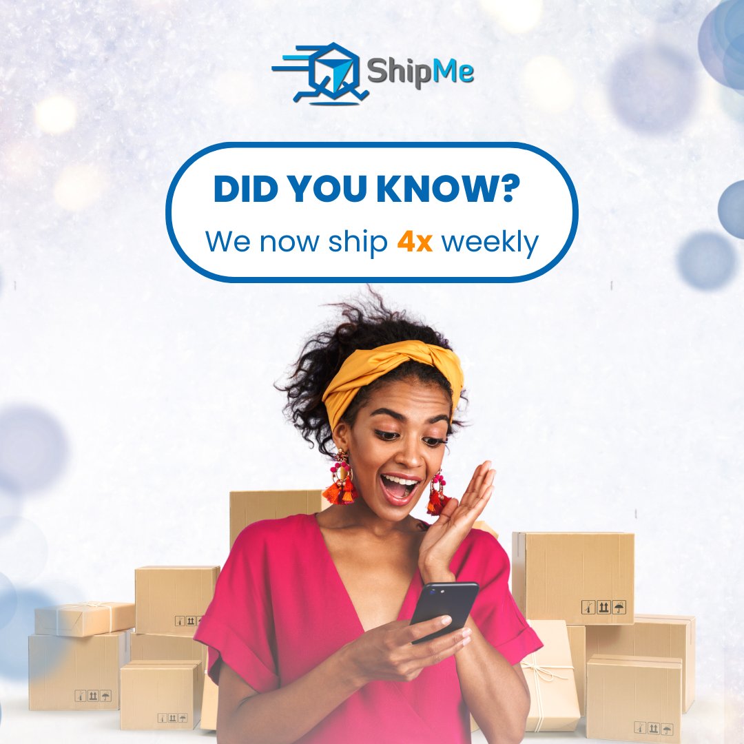 ShipMeCompany's tweet photo. Fast, reliable, and efficient. ShipMe makes getting your packages quicker and easier than ever! 
📍 1 Ripon Rd., Kingston 5, Jamaica
📞 876-656-8825
📧 helpdesk@shipme.me
🌐 https://t.co/SYSZ5yX7KS
#Shipme #kingstonshippingcompany #jamaicanshippingcompany #shippingservicesjamaica https://t.co/46ojatVmhU