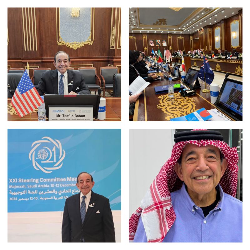 Our CEO, Dr. Babun, is proudly representing #CifalMiami and the USA at UNITAR's Annual Steering Committee Meeting in Saudi Arabia! 

🔁 Collaborating on disaster relief and sustainable development alongside UNITAR, FIU, and OAA. 
🌟 #UNITAR #GlobalPartnerships #UNSDGs