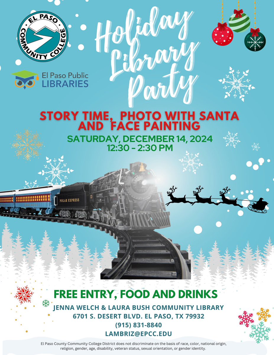 EPCC Northwest Library tweet media