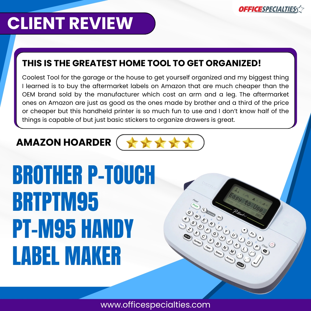 OSDeals's tweet photo. Thank you for purchasing the Brother P-Touch Label Maker on Amazon!

We're thrilled it's helping you stay organized.
https://t.co/edOLn8u6mm 

#onlineshopping #electronics #computers #printer #shippingsupplies #printersupplies #officespecialties #grateful #happyclients https://t.co/3NfaKriZbi