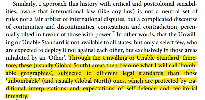 From my latest article. Lammy here is explaining what I call a "bombable geography" better than I ever could.