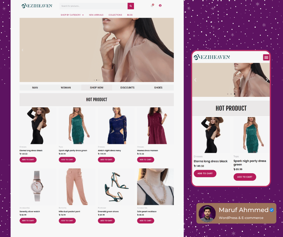 📷 Excited to unveil my latest WordPress Minimalist eCommerce Website! 📷

#WordPressWebsite #EcommerceDesign #MinimalistDesign #WebDevelopment #FastLoading #UserFriendly #BuildYourStore #wordpressdeveloper #woocommerce