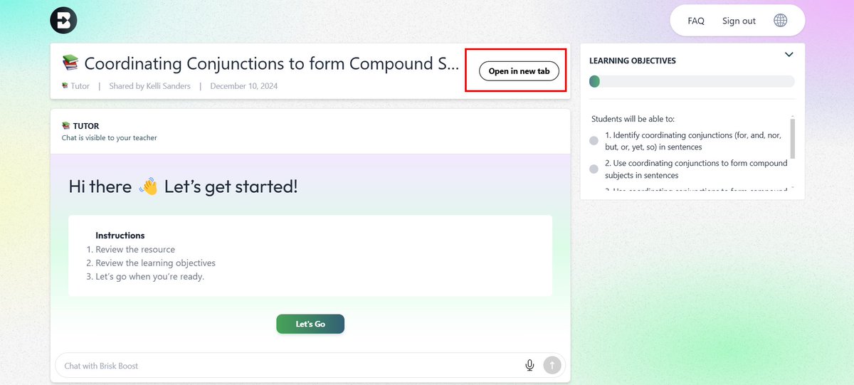 Kelli Sanders (@kel_sanders) on Twitter photo Hi <a href="/briskteaching/">Brisk Teaching</a>. I can't hide the "open in a new tab" button when making a Boost activity. Has this option been removed? Hi <a href="/briskteaching/">Brisk Teaching</a>. I can't hide the "open in a new tab" button when making a Boost activity. Has this option been removed?