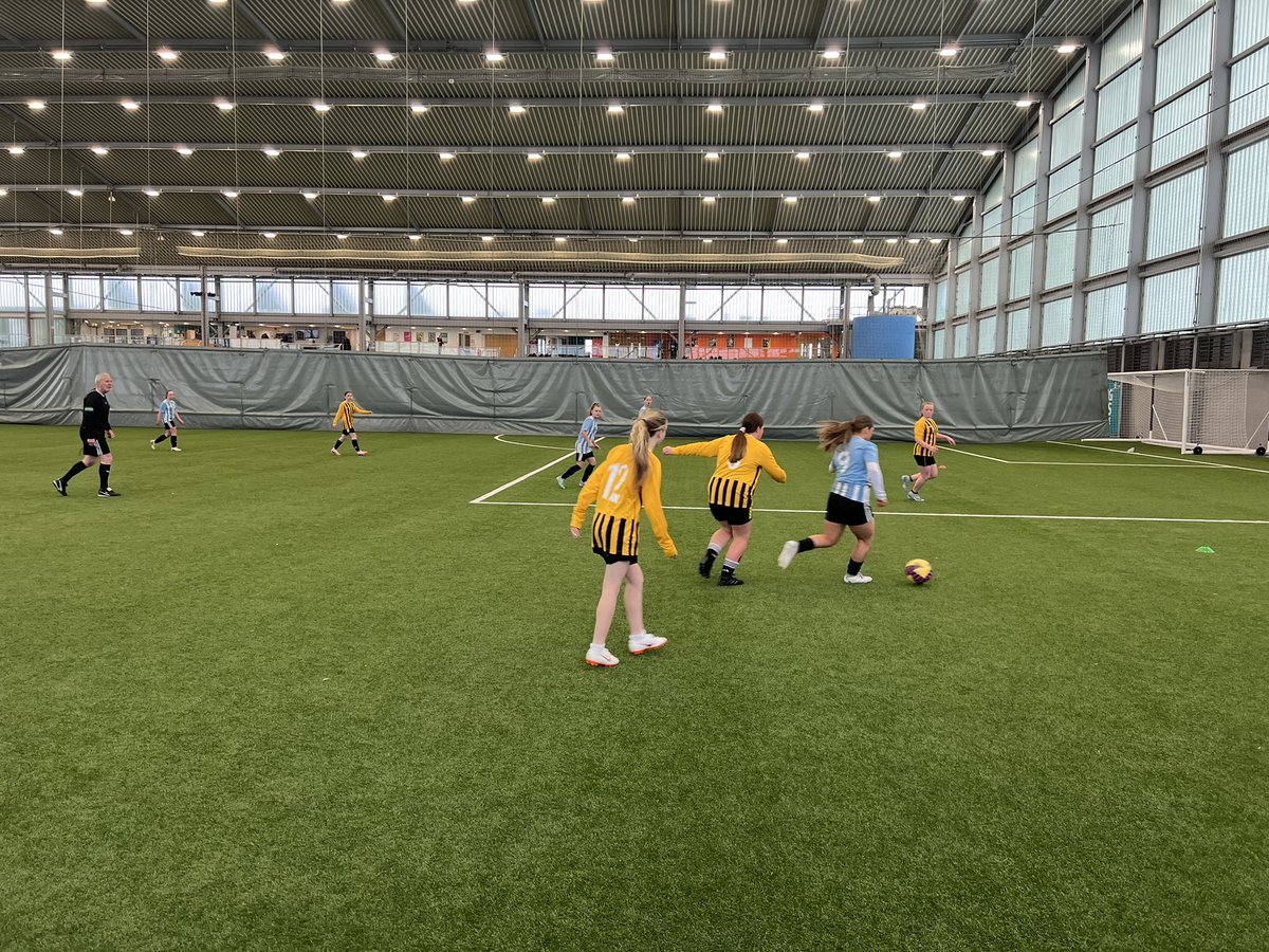 CurrieMoodiePE's tweet photo. I am BEYOND proud of my S1 girls today.  Played their hearts out. First time ever playing together competitively. Some tough competition in the GSFA tournament but we held our own and scored some lovely goals! Well done to my super stars! 🤩🤩 @STAphysed https://t.co/xUgqjl5OID