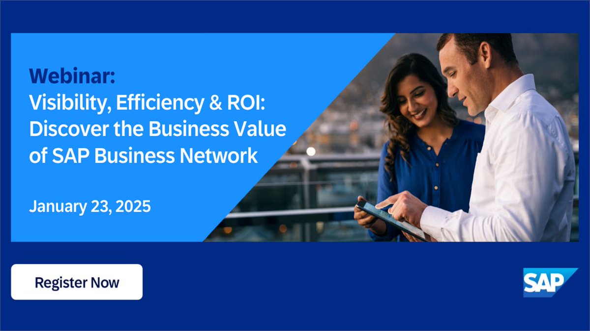 amraftery's tweet photo. Join us for an exclusive webcast featuring guest speaker Simon Ellis, Global VP &amp; Analyst at @IDC &amp; @SAP's Weronika Zgryska as they share key findings from recent research and real-world examples.

Available in APJ, EMEA &amp; NA/LATAM time zones. Register! https://t.co/vEorLoUjru https://t.co/1zLKYBQku4
