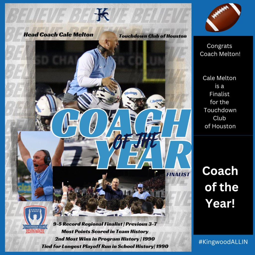 HumbleISD_KHS's tweet photo. Congratulations to Coach Melton! https://t.co/eahkrGVk9H
