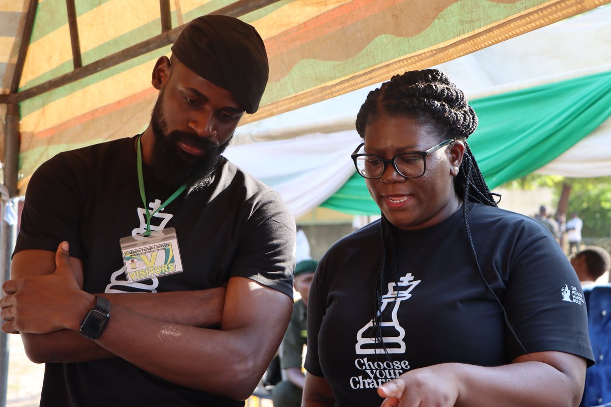 UNODC_Nigeria's tweet photo. History is made - a Chess Master has emerged from the 1st Chess in Prisons initiative in Maiduguri!

This is more than just a win; it's a story of hope &amp; the power of second chances.

W/ @chessinslums, @CorrectionsNg, @Tunde_OD &amp; @StateINL, we’re♟️ for change
#ChooseYourCharacter https://t.co/WY8FI23tCi