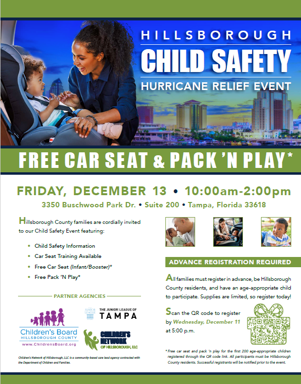 🚨 Hillsborough County families—don’t miss this! 👀

✅ Must be a resident with an age-appropriate child
📅 Register by Dec. 11 at 5 PM
🖱️ Sign up here: childrensnetworkhillsborough.org/hillsborough..…
⏳ Supplies are limited—register now!