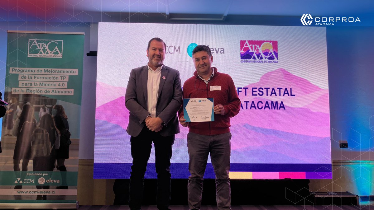 CORPROA's tweet photo. La Corporación para el Desarrollo de la Región de Atacama, CORPROA, participó en la actividad “Experiencia de vinculación de empresas y liceos técnicos, una mirada desde el territorio” de la Alianza CCM-Eleva, una iniciativa del Consejo Minero y Fundación Chile. https://t.co/2BPmZ5T07F