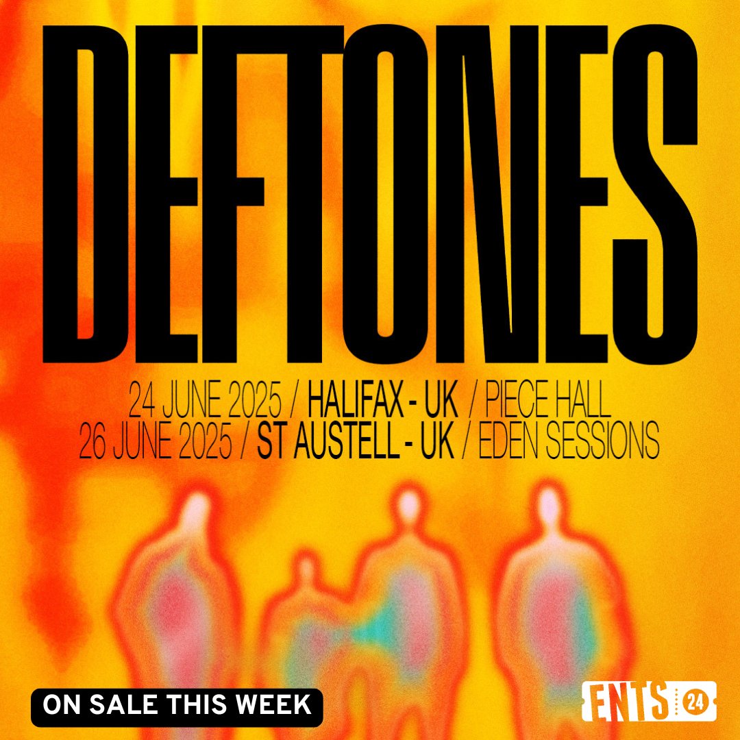 🔥 <a href="/deftones/">Deftones</a>  have added TWO more outdoor UK dates for summer 2025 at <a href="/ThePieceHall/">The Piece Hall</a>, and <a href="/EdenProject/">Eden Project</a>🎸 
🗓 Mark your calendars – tickets go on sale Friday December 13th at 10am: 🎫 ents24.com/uk/tour-dates/…
#Deftones #LiveMusic #musicnews #piecehall #EdenProject #ents24