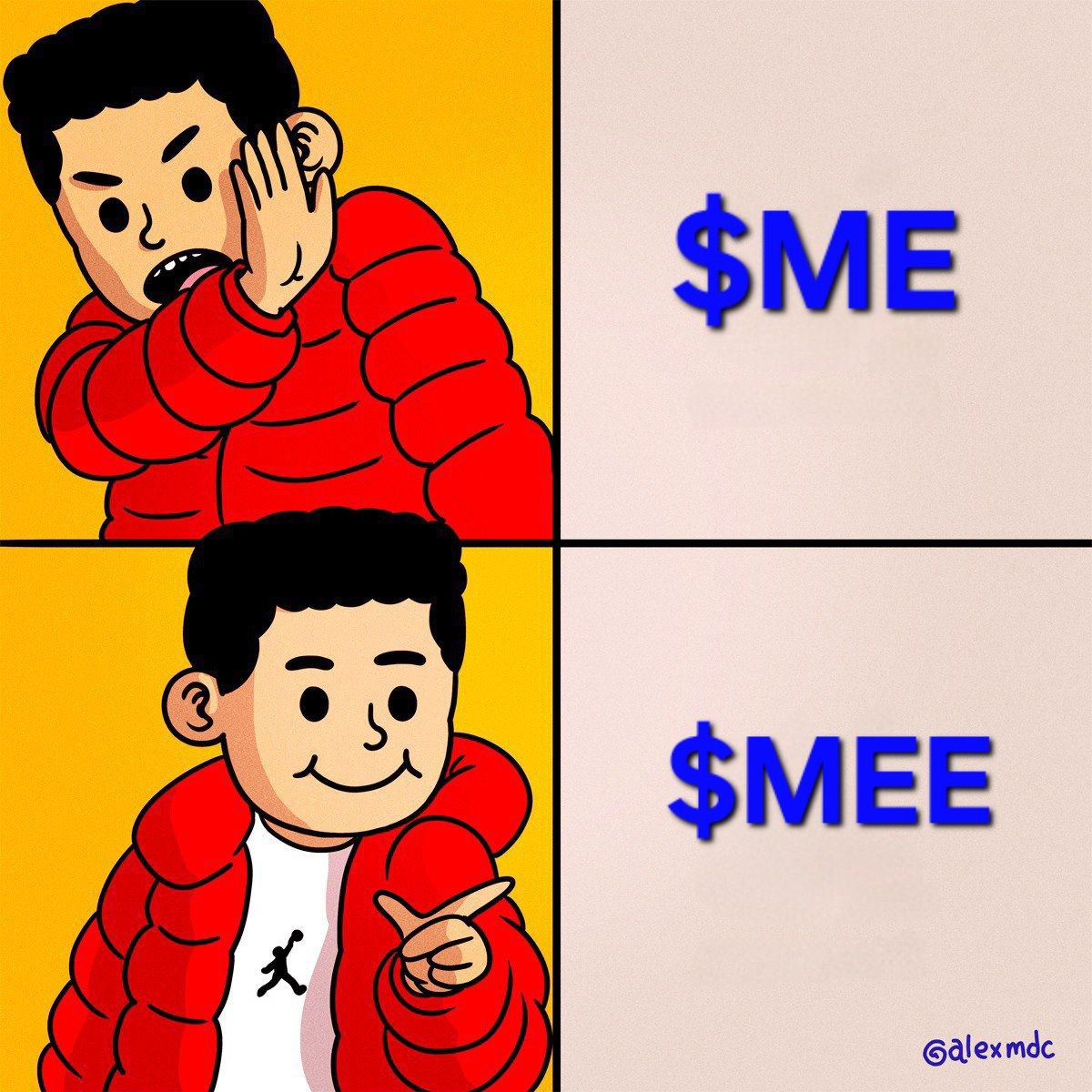 <a href="/oliveeyay/">oliveeyay | 🇺🇸🚀🇫🇷🥖🇵🇹🏄</a> Yo toly, do you support Artists like <a href="/alexmdc/">alexmdc</a> ?

He built $MEE as memecoin but has plans on it too just like $PENGU by <a href="/pudgypenguins/">Pudgy Penguins</a> 💪

$ME 🤣